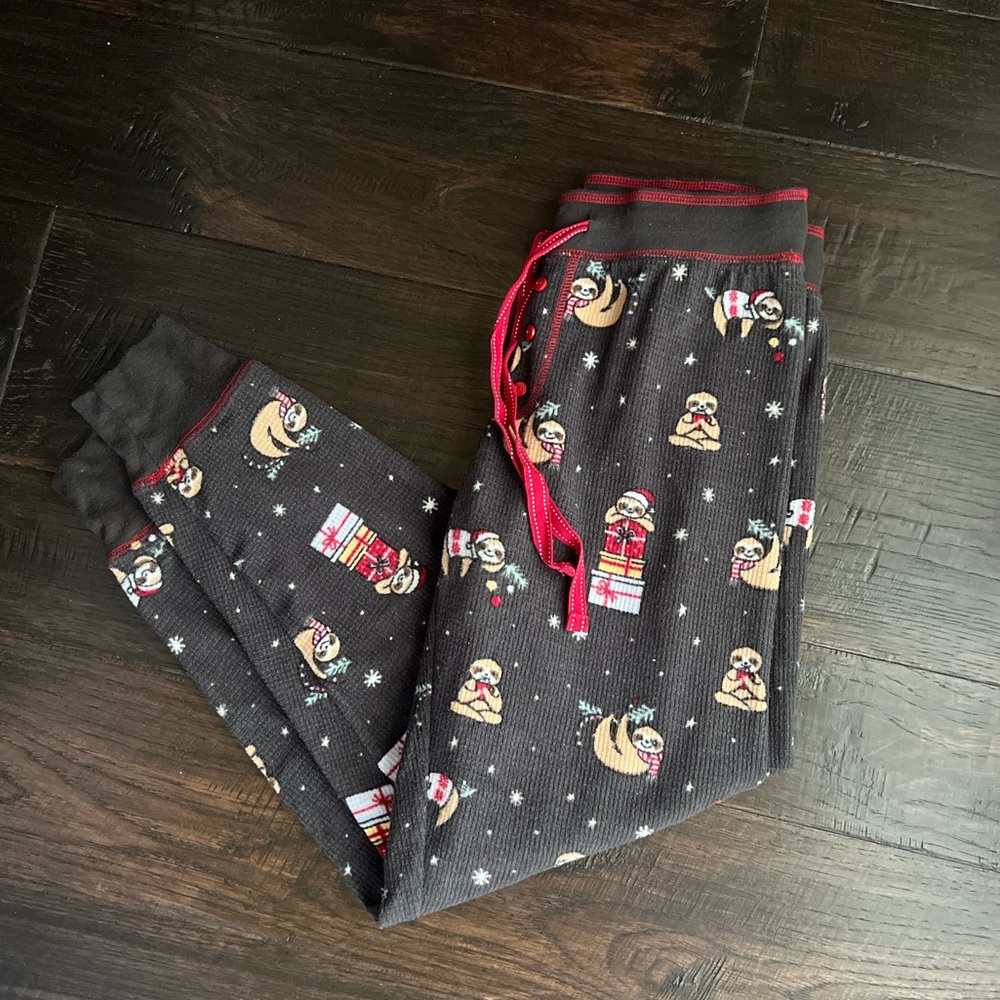 P.J. Salvage Holiday Sloth Jogger Pajamas